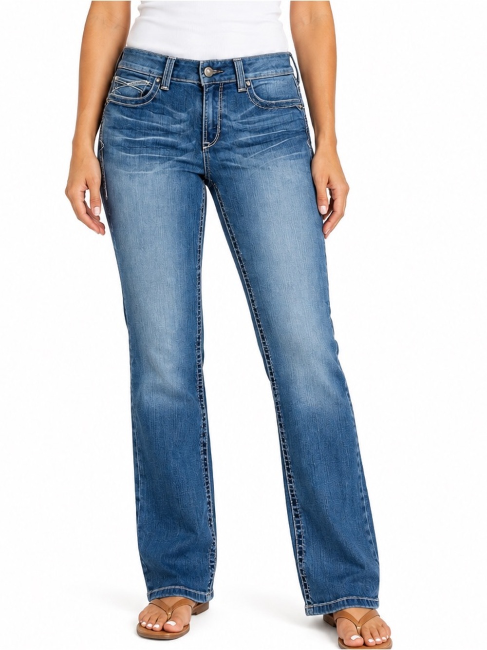 Ariat R.E.A.L. Straight leg Western Cowgirl Jeans size 31R